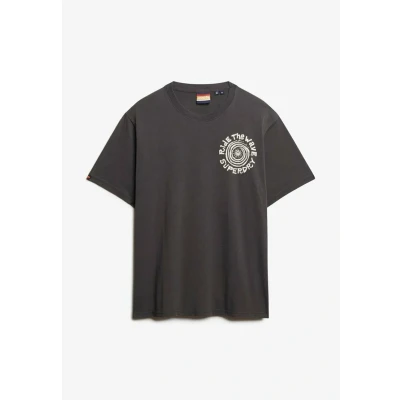 Afbeelding van Superdry Mannen Outdoor Narrative T shirt met Losse Pasvorm Zwart Grootte: M
