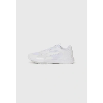 Afbeelding van Puma Accelerate PRO 4 Handbalschoenen white/silvercoloured, Heren, Maat: 47, White/silver coloured Textiel/ synthetisch