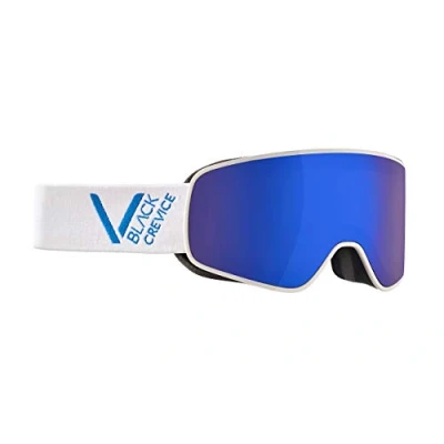 Afbeelding van Black Crevice Skibril Sladming dubbele lens, anti condenslaag, UV400 bescherming (wit/blauw, L (hoofdomtrek 58 61 cm)