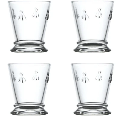 Afbeelding van La Rochère Abeille drinkglas 26 cl 4 pack Transparant