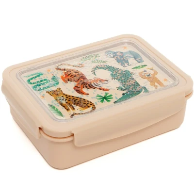 Afbeelding van Petit monkey bento broodtrommel upside down animals