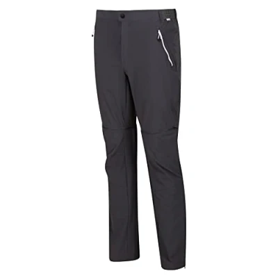 Afbeelding van Regatta Heren Mountain Zip Off Wandelbroek Seal Grijs/Zwart