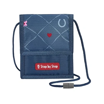 Afbeelding van STEP BY Tas petrol / lichtroze rood wit