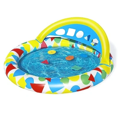 Afbeelding van Babybad Bestway Ovaal Splash &amp; Learn Blauw (120 x 117 46 cm)