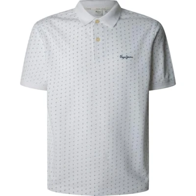Afbeelding van Pepe Jeans Heren BASIL Polo, Wit (WIT), L, wit(wit), L