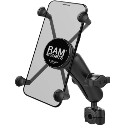 Afbeelding van Torque™ large smartphone motorspiegelset met X Grip RAM B 408 37 62 UN10