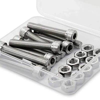 Afbeelding van M8 * 70mm 10 Stuks Inbusbout en Moer Combinatie Doos 304 Roestvrijstalen Inbusbouten