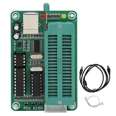 Afbeelding van PIC K150 Microcontroller, Microcontroller Programmer, USB Programmer met 40 pins DIP programmeeraansluiting, voor chip Branden, Lezen, Coderen, enz.