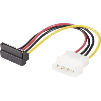 Afbeelding van Renkforce Stroom Adapter [1x IDE stroomstekker 4 polig 1x SATA stroombus] 0.15 m Zwart, Rood, Geel
