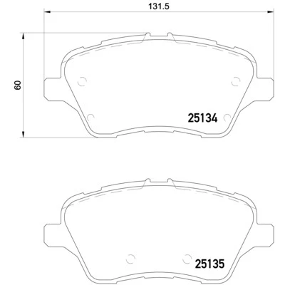 Afbeelding van Brembo Remblokset P 24 151X