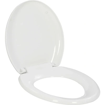 Afbeelding van vidaXL Toiletbril soft close met quick release ontwerp wit