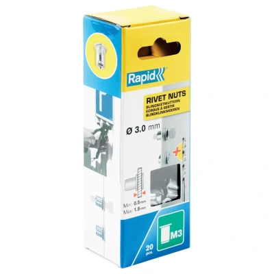 Afbeelding van Rapid blindklinkmoer M3 (20st)