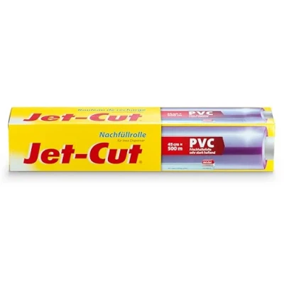 Afbeelding van Jet Cut 304 Refill Roll for Stainless Steel Dispenser, 45 cm x 500 m, Transparent PVC