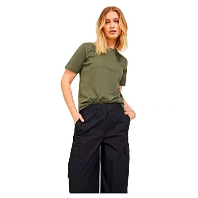 Afbeelding van JJXX ANNA SS REG Every Small LOGO NOOS Tshirt basic, Dames, Maat: Medium, Four leaf clover
