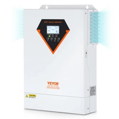 Afbeelding van VEVOR hybride omvormer 5500 W zonne oplader zonder netwerk zuivere sinusgolf 230 V AC met geïntegreerde MPPT 100 A laadregelaar, lading, nutsbedrijf, energie