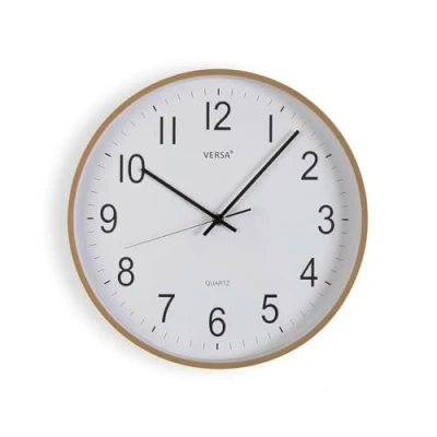 Afbeelding van Muurklok Versa Plastic Kwarts Hout MDF 5 x 35 cm