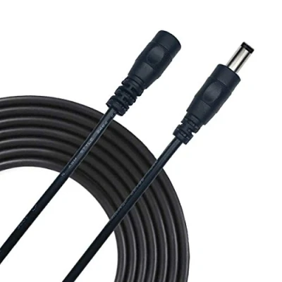 Afbeelding van Liwinting DC Verlengkabel 5,5 mm x 2,5 Aansluitkabel Gelijkstroom Verbindingskabel Verdeler Mannelijk naar Vrouwelijk Connector voor Voeding, CCTV camera 3m Zwart