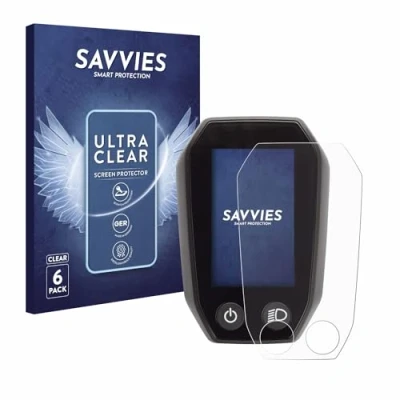 Afbeelding van Savvies (6 Stuks) Schermbeschermer voor Shimano Steps SC E6010 Screen Protector Ultra Transparant