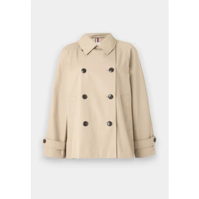 Afbeelding van Tommy Hilfiger Short COAT Lichte jas, Dames, Maat: 34, Beige