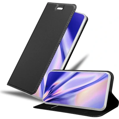 Afbeelding van Cadorabo Hoesje geschikt voor Samsung Galaxy S21 ULTRA in CLASSY ZWART Beschermhoes met magnetische sluiting, standfunctie en kaartvakje Book Case Cover Etui