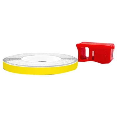 Afbeelding van 4R Quattroerre.it 10353 reflecterende strepen voor autovelgen, geel, 5 mm x 6 m