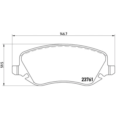 Afbeelding van Brembo Remblokset P 23 088