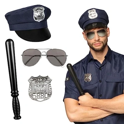 Afbeelding van Boland Set Politie Volwassenen Unisex Agent