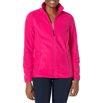Afbeelding van Amazon Essentials Dames Classic Fit Full Zip Polar Soft Fleece Jacket (Verkrijgbaar in Grote Maat), Roze, Small
