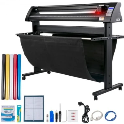 Afbeelding van VEVOR Vinyl Snijplotter 1350 mm Vinylsnijder Led Cutter Semi automatisch Ingebouwd Optisch Oog voor Lasergeleiding Compatibel