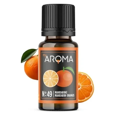 Afbeelding van myAROMA, nr. 49 (mandarijn, 10 ml), zuiver natuurlijk aroma, smaakdruppels voor water en cocktails, levensmiddelaroma koken bakken, suikervrij