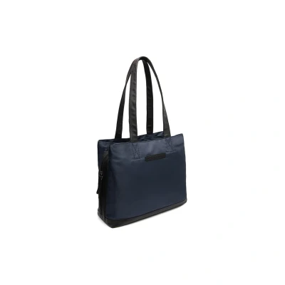 Afbeelding van Leren Shopper Navy Lavik