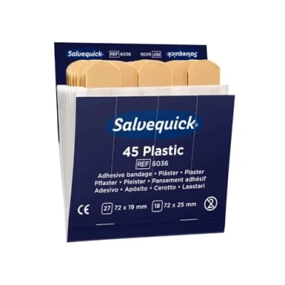 Afbeelding van Salvequick® Refill Einsatz Strips 6036 wasserabw. B00VTPED2Q Packung (45 Stück)