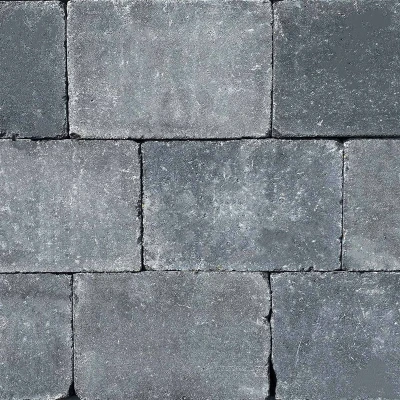 Afbeelding van Gardenlux Pebblestones Plus 20x30x6 Cm Antraciet Authentieke uitstraling