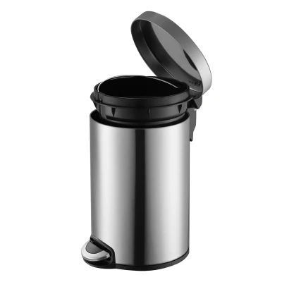 Afbeelding van EKO Serene Step Bin 12 liter mat/rvs