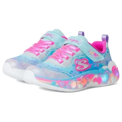 Afbeelding van Skechers Eternal Heart Lights Sneakers laag Light blue sparkle/multicoloured voor kinderen, Maat: 29, sparkle/multi coloured