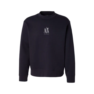 Afbeelding van Armani Exchange Men&#039;s, Icon Project, geborduurd logo, Crewneck sweatshirt, deep navy, XXL, XXL