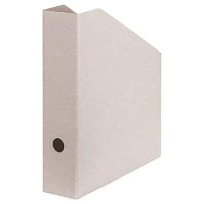 Afbeelding van Origineel Falken Staande collector Pure Raw. Made in Germany. Tijdschriftenmap grijs voor DIN A4/C4 7,5 cm breed geklonken, ringbandmap