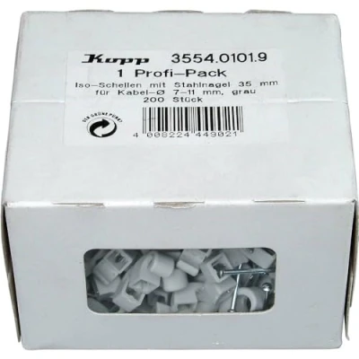 Afbeelding van Kopp 355401019 Spijkerclip Bundel Ø (bereik) 7 tot 11 mm Grijs 200 stuk(s)