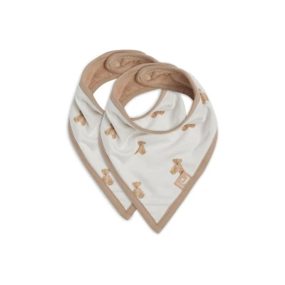 Afbeelding van Jollein Teddy Bear 2 pack Bandana Slabber 029 867 66095