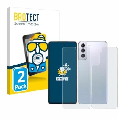 Afbeelding van BROTECT (2 Stuks) Antireflecterende Beschermfolie voor Samsung Galaxy S21 Plus 5G (Voor+Achter) Anti Glare Screen Protector, Mat, Ontspiegelend