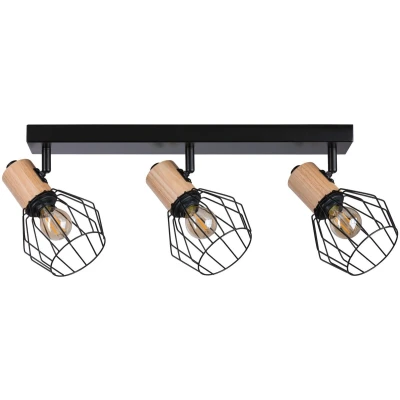 Afbeelding van Paulmann Lanka 66768 Wandspot E14 Zwart, Hout (licht)