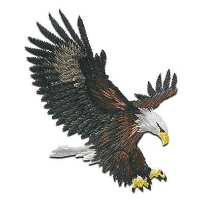 Afbeelding van Lapjes Appliqués Eagle Bird vliegt overdrukplaatjes opzetstukken Applicaties opnaaien opstrijken Lap Patches, Maat: 5,5 x 6,3 cm