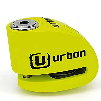 Afbeelding van URBAN UR906X antidiefstal motorfiets remschijfslot alarm schijfslot 120 db, 6 mm universeel, scooter elektrische fiets Scooter, waterdicht, geel, 1 stuk