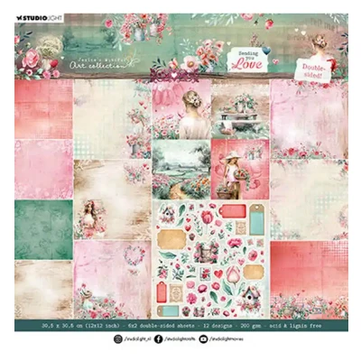 Afbeelding van Paper Pad Double sided Scrapbooking Sending You Love nr.288