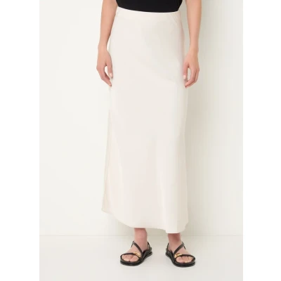 Afbeelding van Bruuns Bazaar dames Cedars Joanelle maxi rok met blinde ritssluiting in de kleur Creme, maat: 34