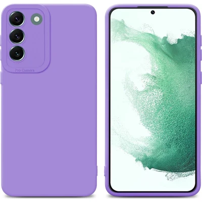 Afbeelding van Cadorabo Hoesje geschikt voor Samsung Galaxy S22 PLUS in FLUID LICHT PAARS Beschermhoes TPU silicone Cover Case