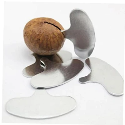 Afbeelding van Zonster 5 stks Notensplitter Walnoot Opener, Mini Notenkrakers RVS Macadamia Opener Draagbare Camping Keuken Accessoires