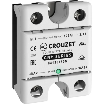 Afbeelding van Crouzet Halfgeleiderrelais 84138183N 125 A Schakelspanning (max.): 500 V/AC Speciale nuldoorgang 1 stuk(s)
