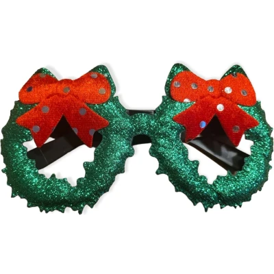 Afbeelding van Horend Goed Kerstbril bril/feestbril accessoires Kerst verkleedaccessoires
