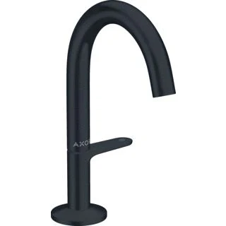 Afbeelding van Axor one wastafelmengkraan met push open mat zwart 48010670